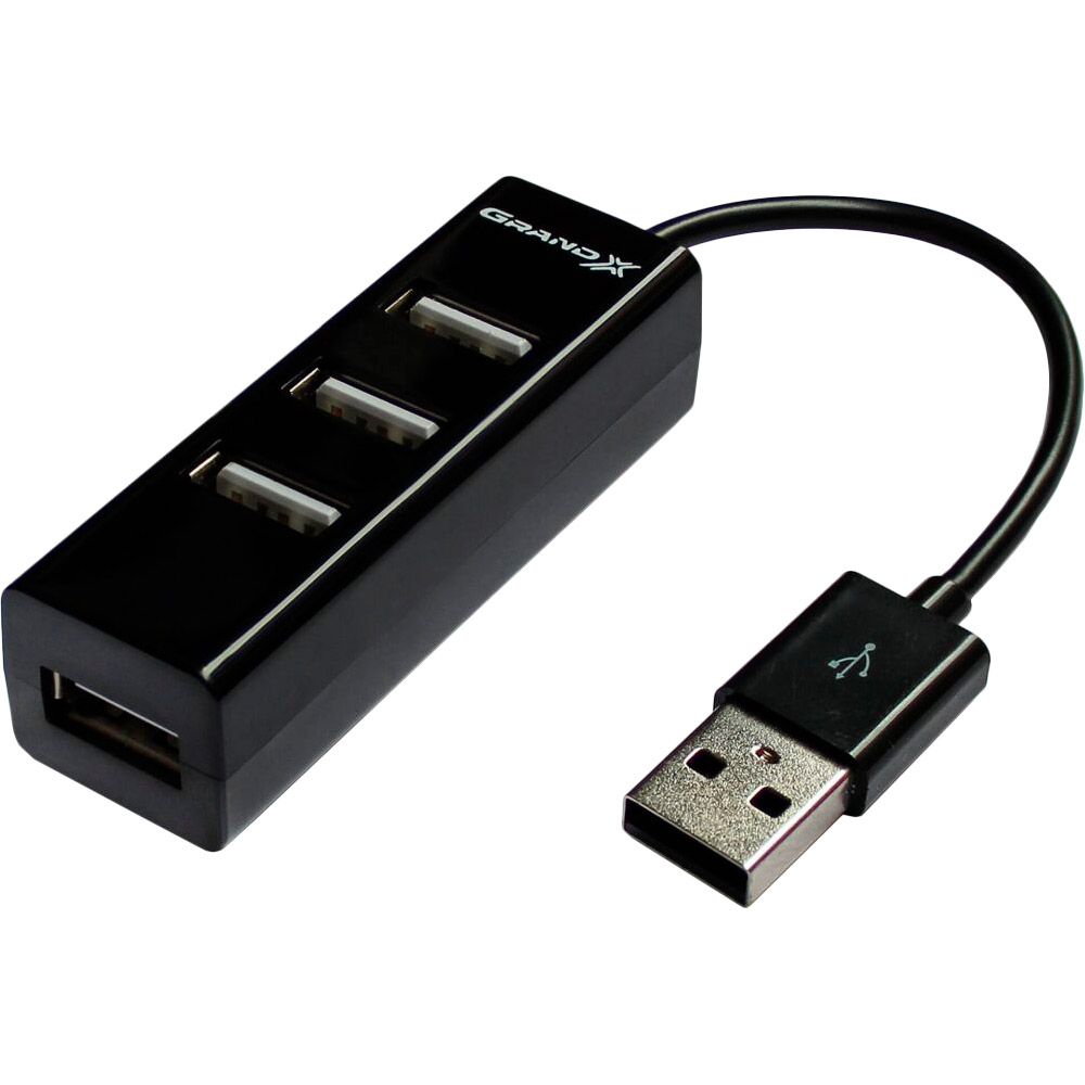 USB-хаб GRAND-X Travel 4 порти USB 2.0 (GH-403) Тип USB-хаб