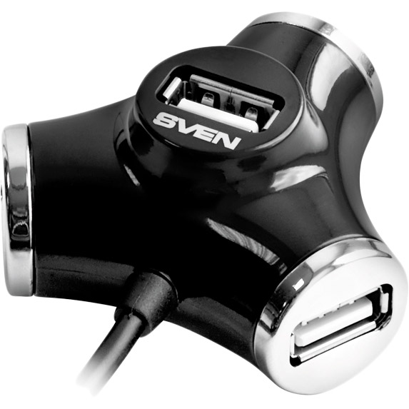 

USB-хаб SVEN HB-012 Black (7700005), HB-012 black