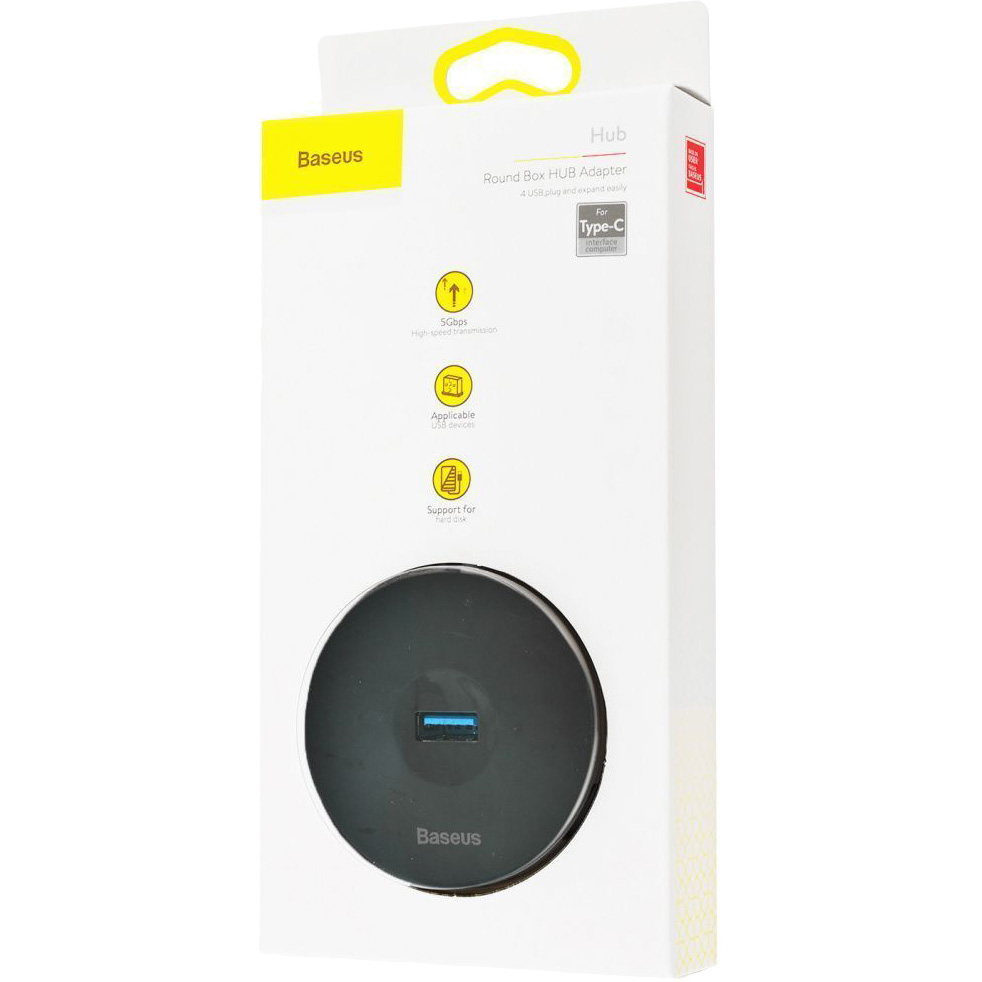 USB-хаб BASEUS Round Box Black (21752 black) Тип USB-хаб