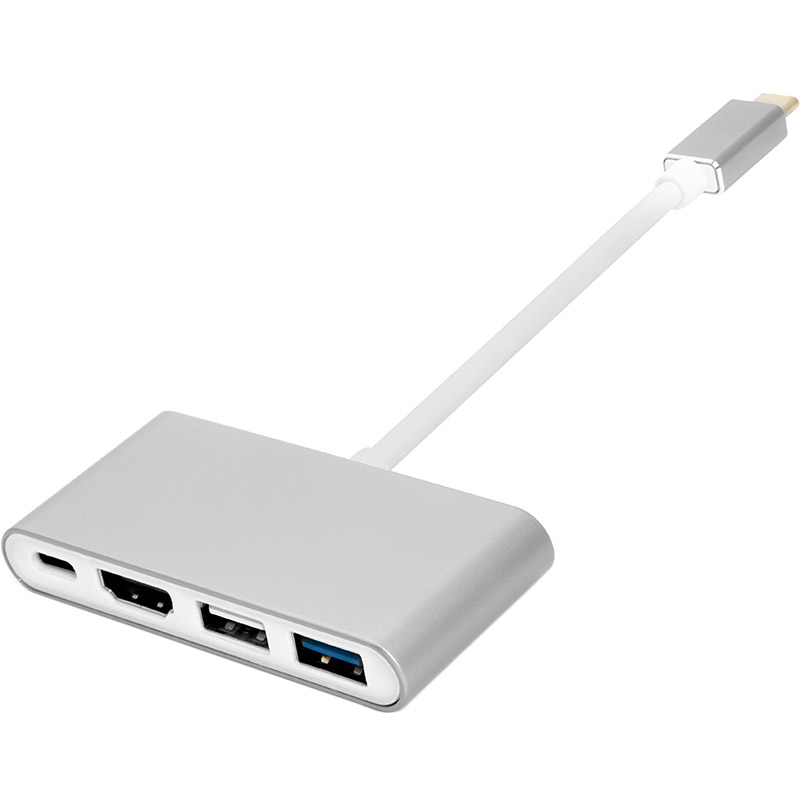 

USB-хаб POWERPLANT Type-C (M) - 4 х USB, HDMI, Type-C (F) (CA911707), Type-C (M) - 4*USB,HDMI,Type-C (F) (CA911707)