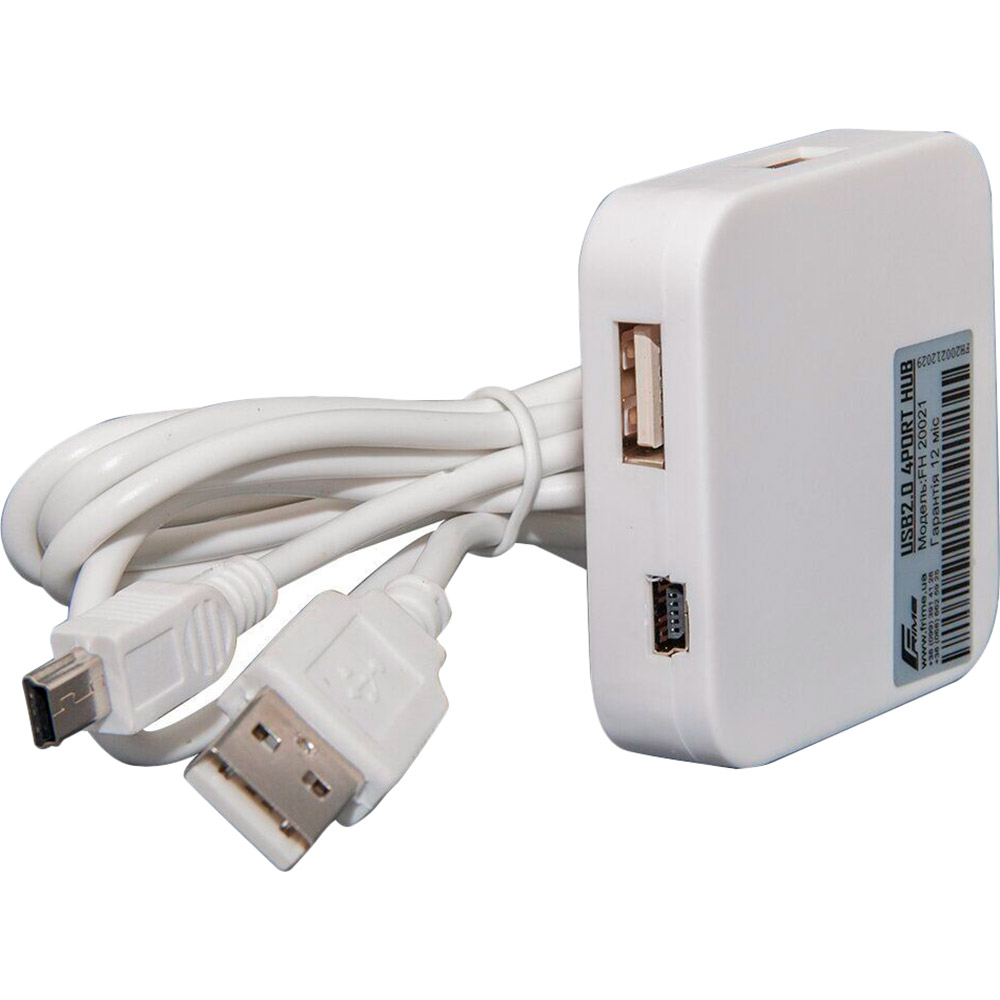 USB-хаб FRIME FH-20021 White Тип USB-хаб