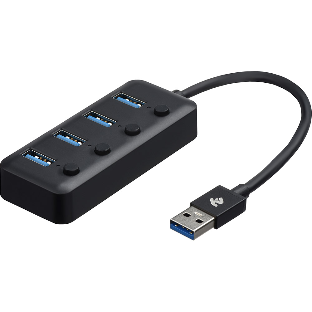 

USB-хаб 2E USB-A to 4xUSB3.0 0.25 м Black (2E-W1405), USB-A to 4xUSB3.0, Hub with switch, 0.25 м