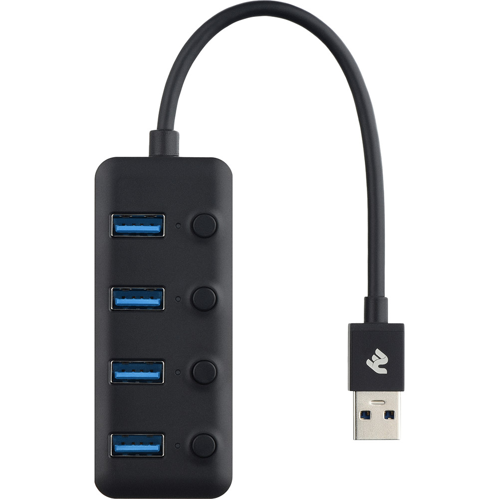 USB-хаб 2E USB-A to 4 x USB3.0 0.25 м Black (2E-W1405) Тип USB-хаб