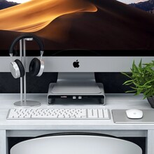 Док-станція SATECHI Aluminum Monitor Stand Hub for iMac Silver (ST-AMSHS)