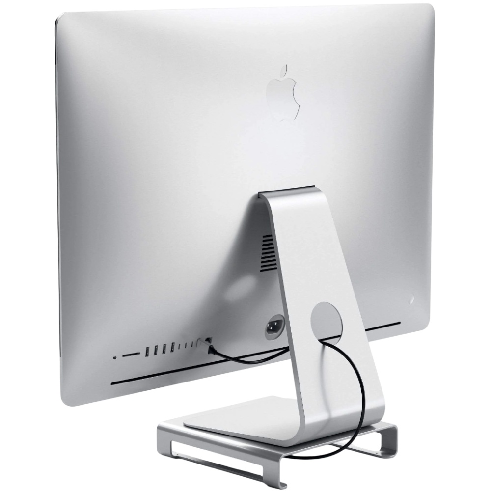 Фото Док-станція SATECHI Aluminum Monitor Stand Hub for iMac Silver (ST-AMSHS)