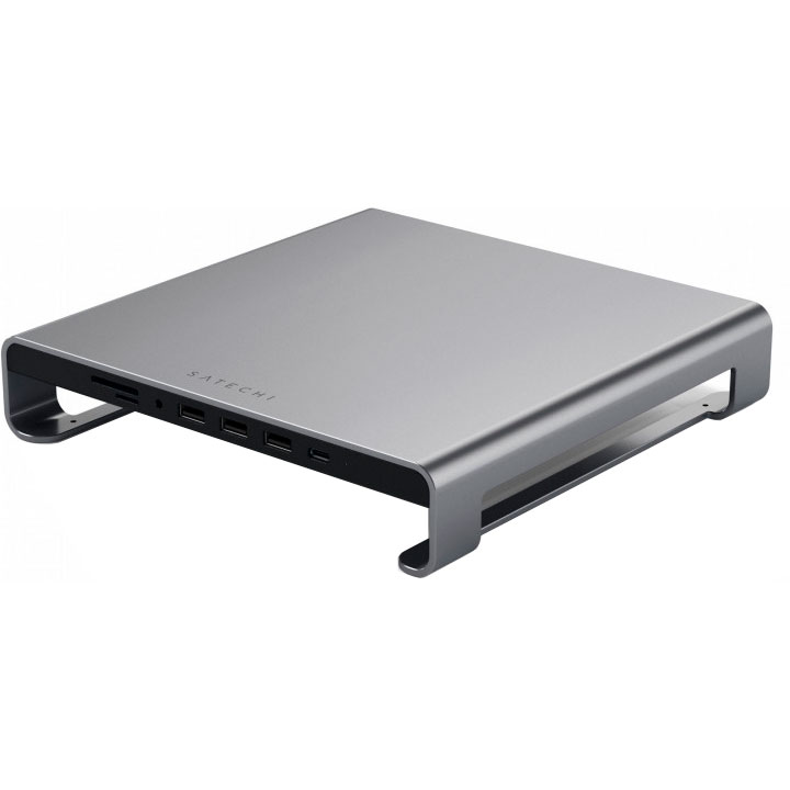 Док-станция SATECHI Aluminum Monitor Stand Hub for iMac Space Gray (ST-AMSHM)