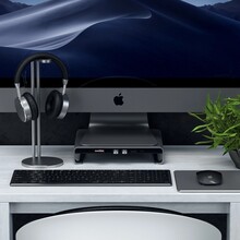 Док-станция SATECHI Aluminum Monitor Stand Hub for iMac Space Gray (ST-AMSHM)