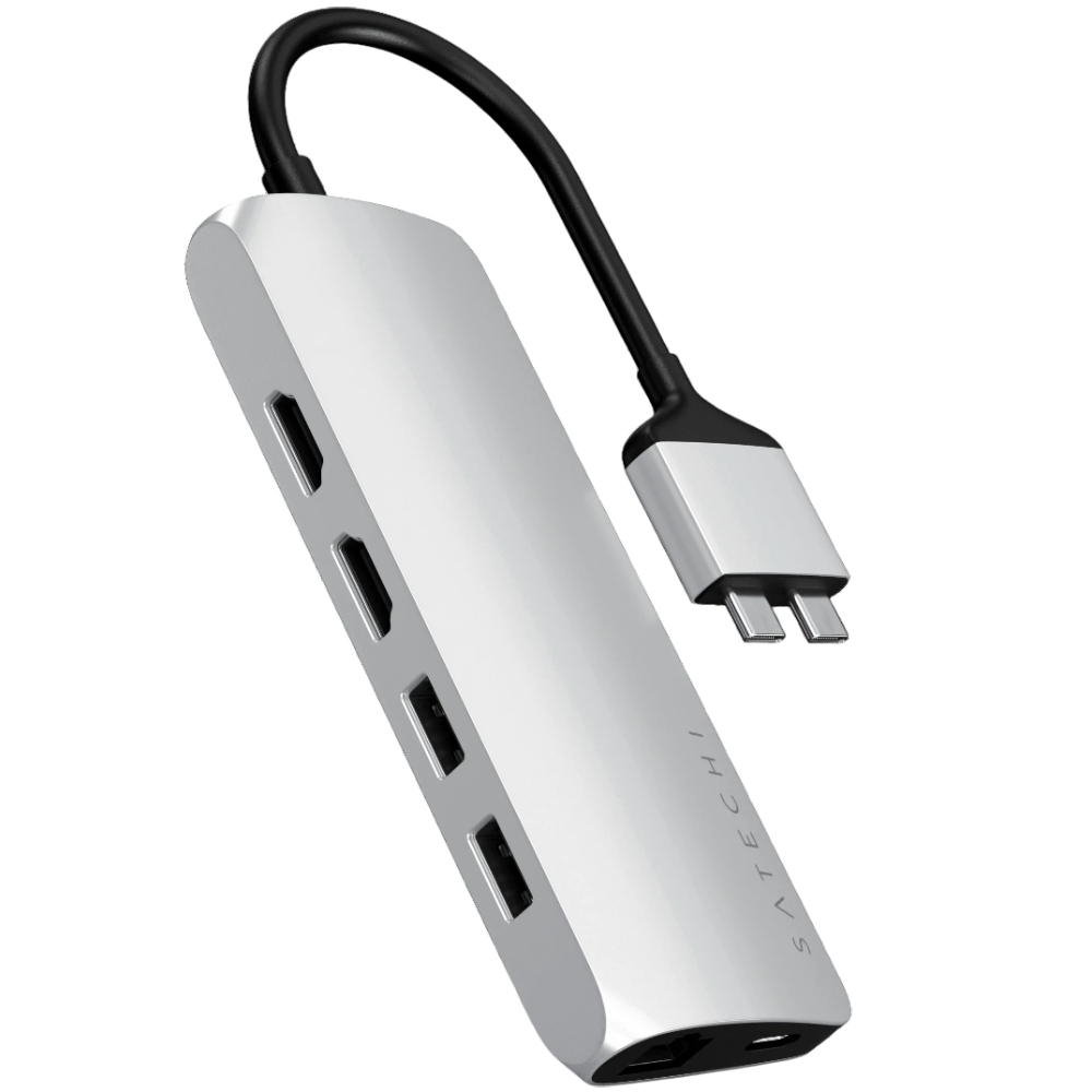 Док-станция SATECHI Type-C Dual Multimedia Adapter Silver (ST-TCDMMAS) Интерфейс подключения USB Type-C