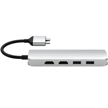 Док-станция SATECHI Type-C Dual Multimedia Adapter Silver (ST-TCDMMAS)