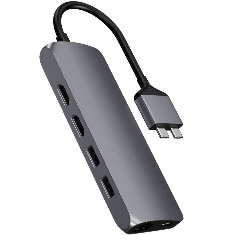 Док-станция SATECHI Type-C Dual Multimedia Adapter Space Gray (ST-TCDMMAM) Интерфейс подключения USB Type-C