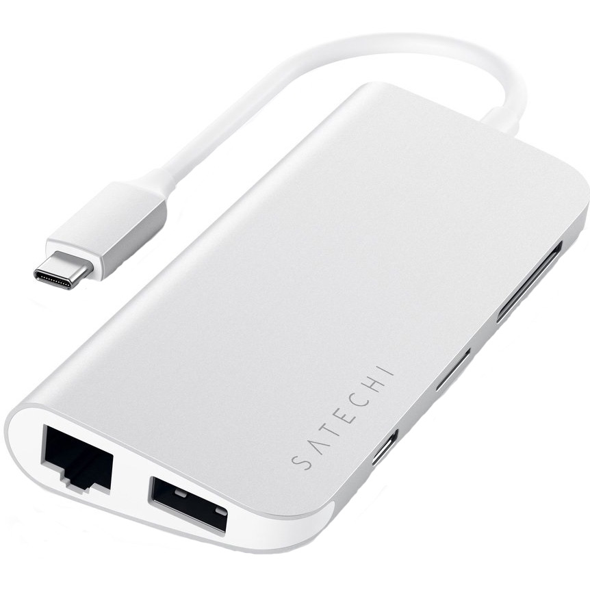 USB-хаб Satechi Aluminum Type-C Multimedia Adapter Silver (ST-TCMM8PAS) Тип питания пассивный