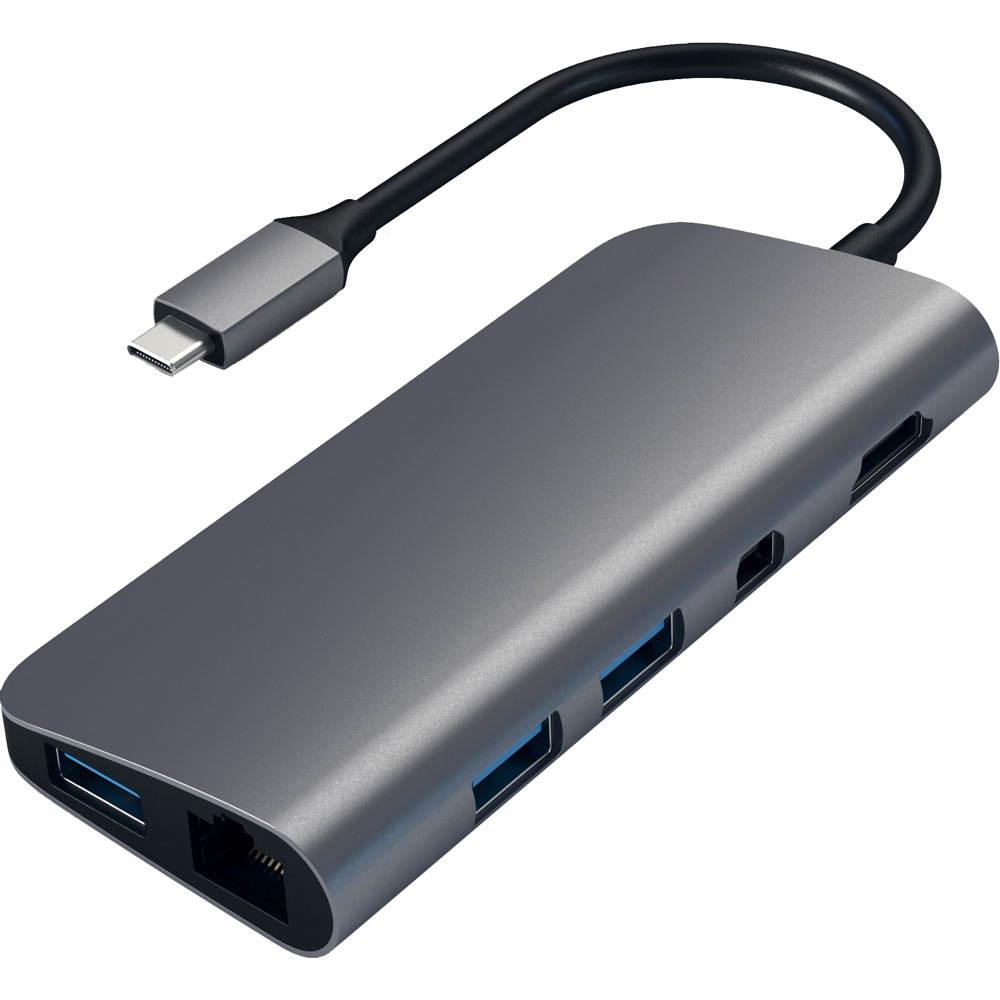 USB-хаб Satechi Aluminum Type-C Multimedia Adapter Space Gray (ST-TCMM8PAM) Тип питания пассивный