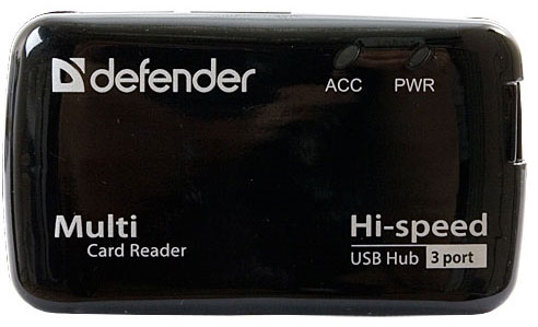 Фото 1 Картридер и USB-хаб DEFENDER COMBO