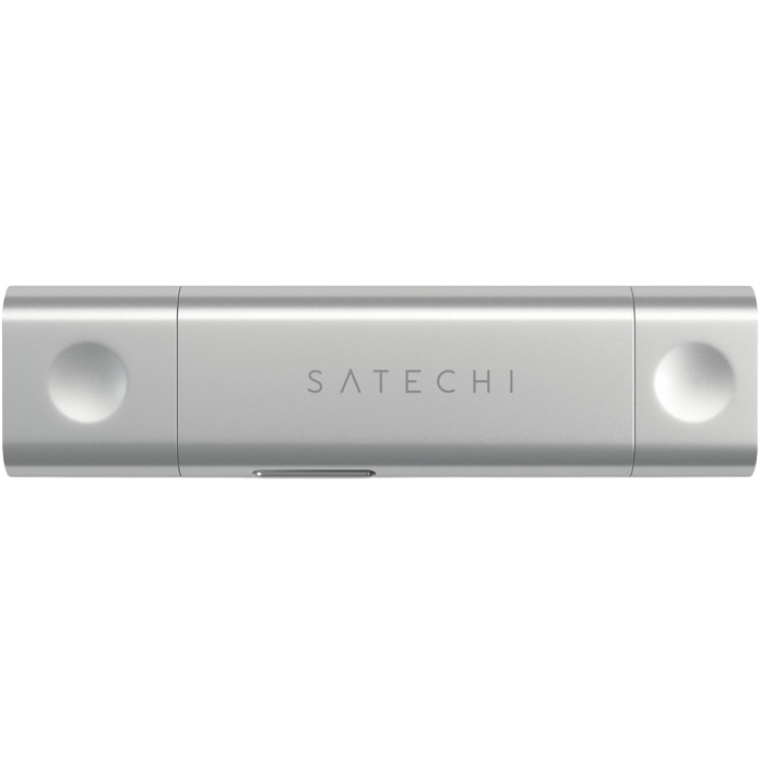 Док-станція SATECHI Aluminum Type-C USB 3.0 та Micro/SD Card Reader Silver (ST-TCCRAS) Тип живлення пасивний