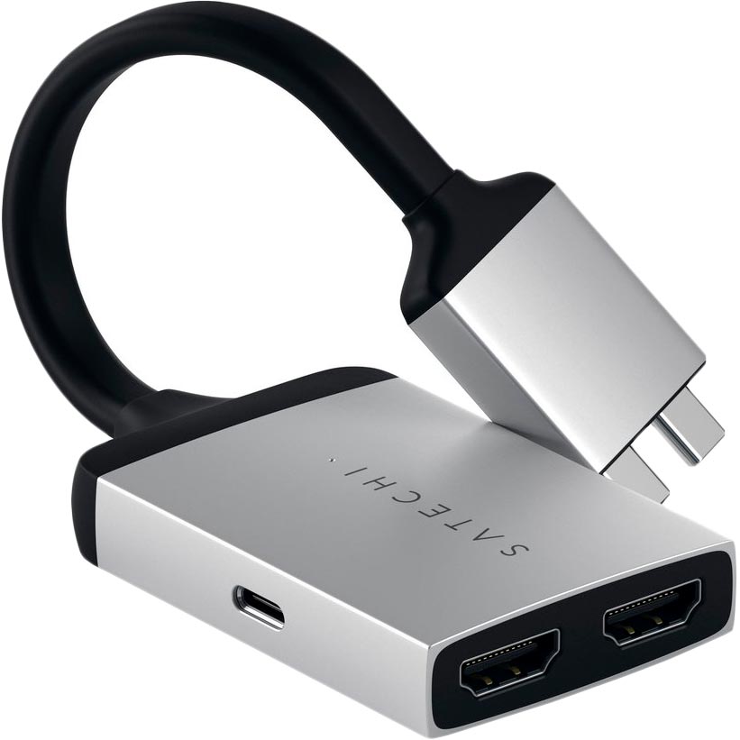 

Адаптер Satechi Type-C - Dual HDMI Silver (ST-TCDHAS), Type-C Dual HDMI Adapter Silver (ST-TCDHAS)