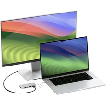 Док-станція Satechi Type-C Multi-Port Adapter 4K with Ethernet V2 Silver (ST-TCMA2S)