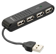 Сетевое оборудование TRUST 4 Port USB2 Mini Hub HU-4440p