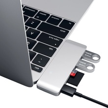 USB-хаб Satechi Type-C USB 3.0 Passthrough Hub Silver (ST-TCUPS)