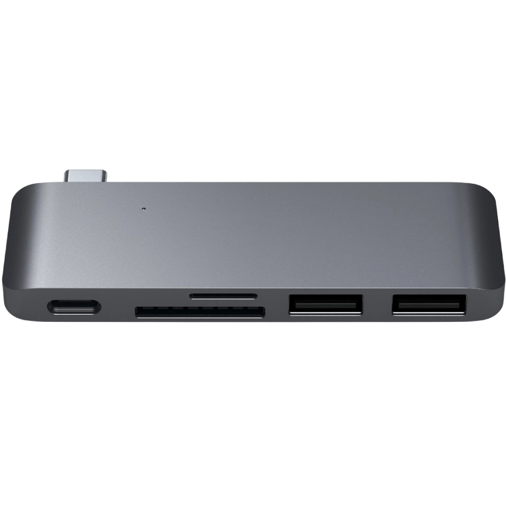 Док-станция Satechi Type-C Pass-Through USB Hub Space Gray (ST-TCUPM) Тип док-станция