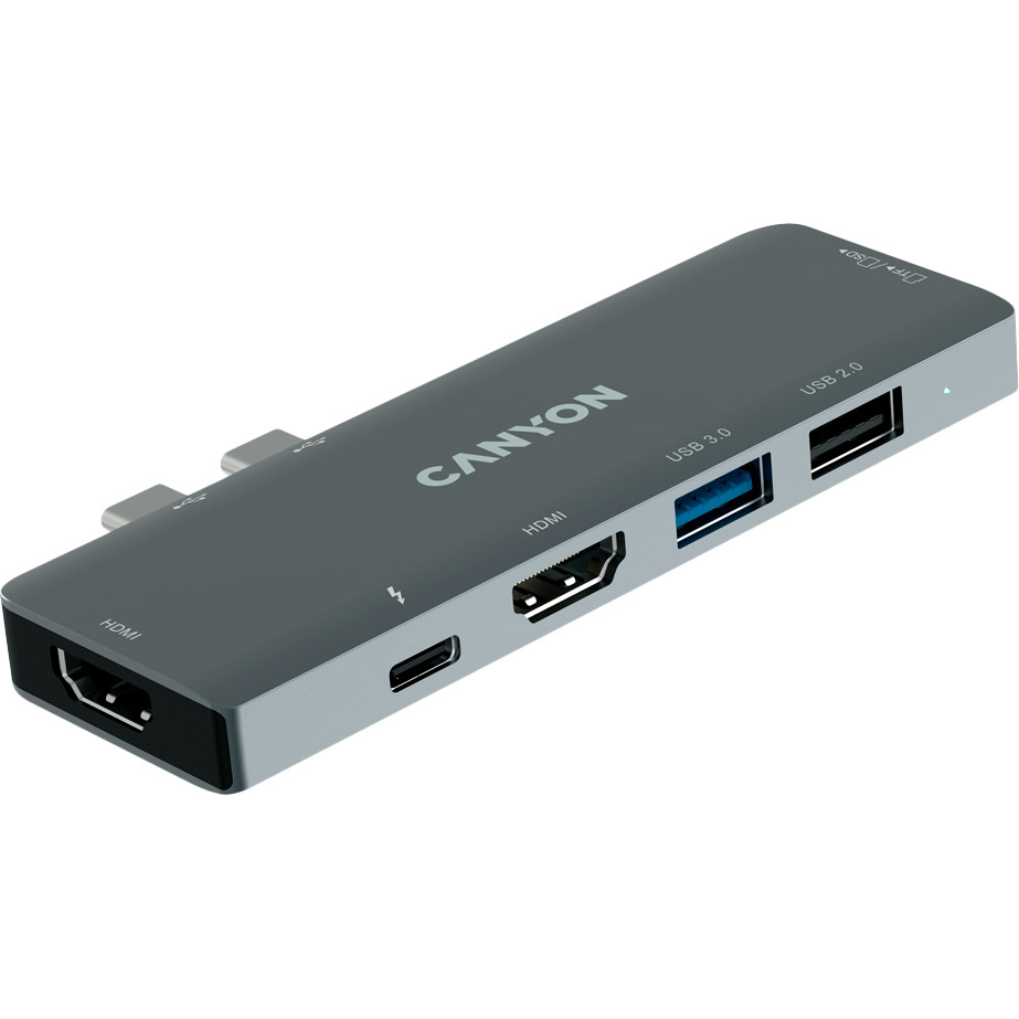 USB-хаб CANYON USB Type-C Space Grey (CNS-TDS05B) Тип USB-хаб