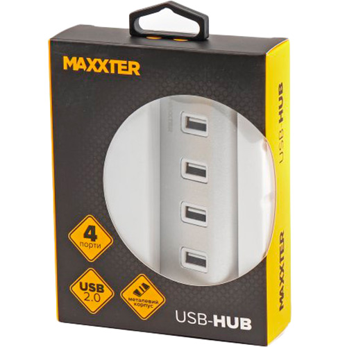 USB-хаб MAXXTER HU2A-4P-01 Тип питания пассивный