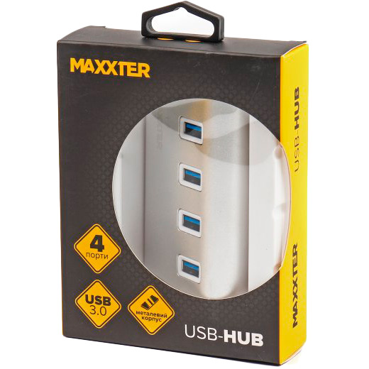 USB-хаб MAXXTER HU3A-4P-01 Тип питания пассивный