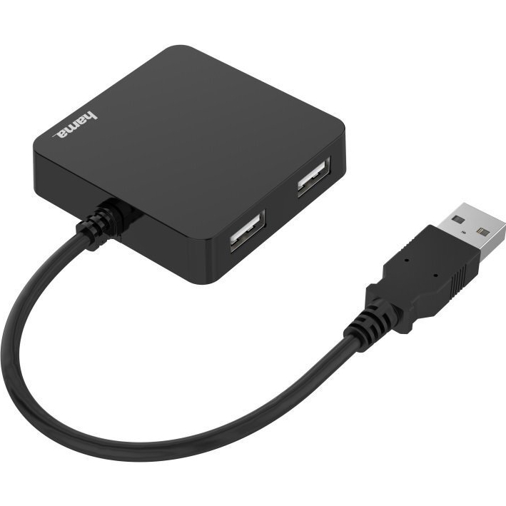 USB хаб HAMA 4 Ports USB 2.0 Black (00200121) Тип USB-хаб