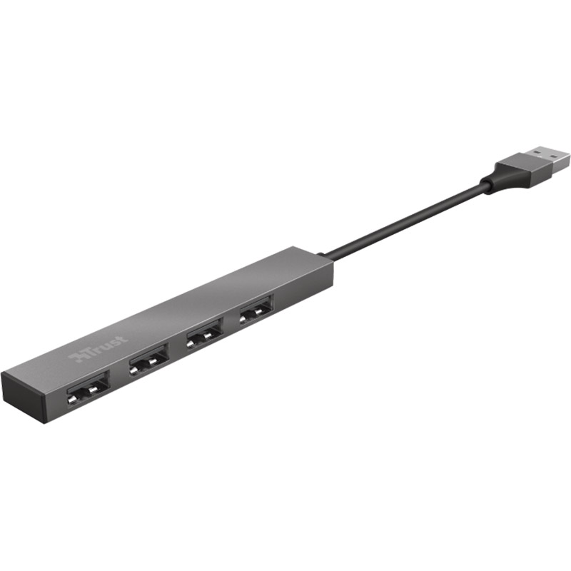 USB-хаб TRUST Halyx Aluminium 4-Port Mini USB Grey (23786) Тип USB-хаб