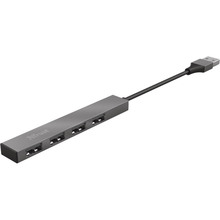 USB-хаб TRUST Halyx Aluminium 4-Port Mini USB Grey (23786)