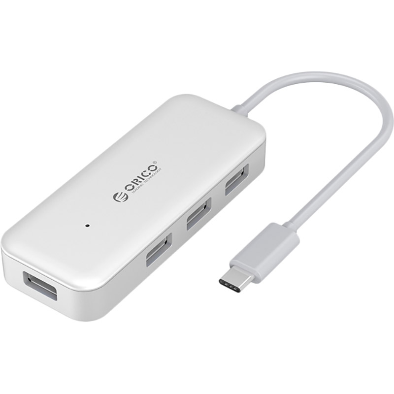 

USB-хаб Orico TC4U-U3-SV-BP Silver (CA912766), Type-C - 4xUSB 3.0 (TC4U-U3-SV-BP) (CA912766)