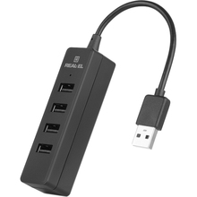 USB-хаб REAL EL HQ-154 Black (EL123110007)