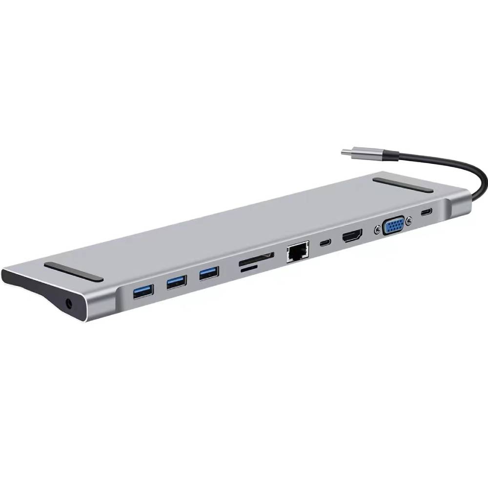 

USB-хаб XOKO 11-в-1 AC-1100 USB-C (XK-AС-1100), 11-в-1 AC-1100 USB-C