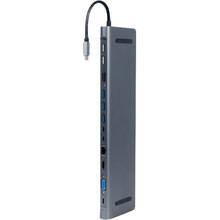 Док-станція CABLEXPERT USB-C 9 в 1 (A-CM-COMBO9-01)