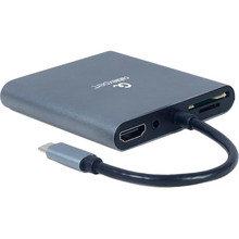 Док-станция CABLEXPERT USB-C 6 в 1 (A-CM-COMBO6-01)