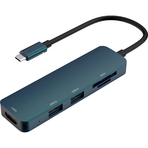 Док-станция HP USB Type-C 5 в 1 Blue (DHC-CT203)