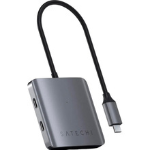 USB-хаб SATECHI Aluminum 4-Port Hub Space Gray (ST-UC4PHM)