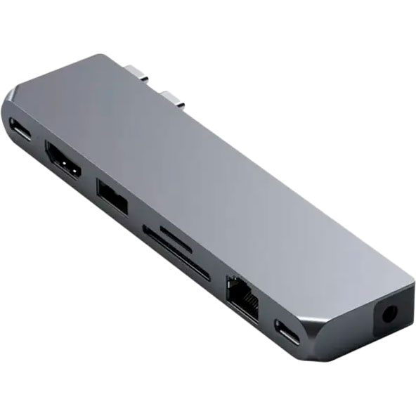 Док-станция SATECHI Aluminum USB-C Pro Hub Max Adapter Space Gray (ST-UCPHMXM) Тип док-станция