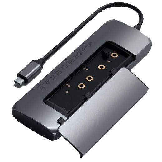 USB-хаб SATECHI Aluminum Type-C Hybrid Multiport Adapter Space Gray (ST ...