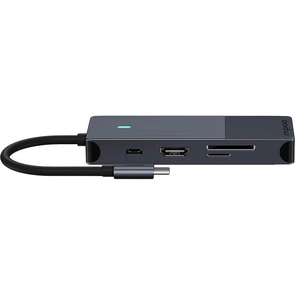 Док-станція RAPOO UCM-2004 8 в 1 Black (UCM-2004) Тип живлення пасивний