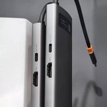 Док-станція BASEUS Metal Gleam Series 5-in-1 30Hz Version Grey (35096gray)