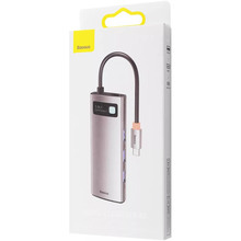 Док-станція BASEUS Metal Gleam Series 5-in-1 30Hz Version Grey (35096gray)