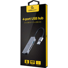 USB-хаб CABLEXPERT 4-портовый (UHB-U3P1U2P3-01)