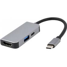 Док-станція CABLEXPERT USB-C 3-в-1 USB/HDMI/PD (A-CM-COMBO3-02)