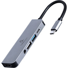 Док-станция CABLEXPERT USB-C 5-в-1 (A-CM-COMBO5-02)