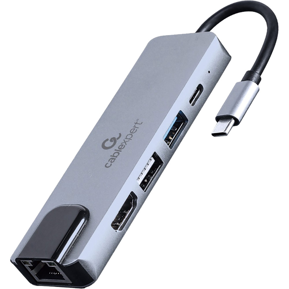 Док-станція CABLEXPERT USB-C 5-в-1 Grey (A-CM-COMBO5-04) Док-станція CABLEXPERT USB-C 5-в-1 Grey (A-CM-COMBO5-04)