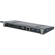 Док-станция CABLEXPERT USB-C 9-в-1 (A-CM-COMBO9-02)