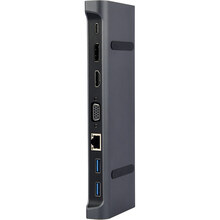 Док-станция CABLEXPERT USB-C 9-в-1 (A-CM-COMBO9-02)