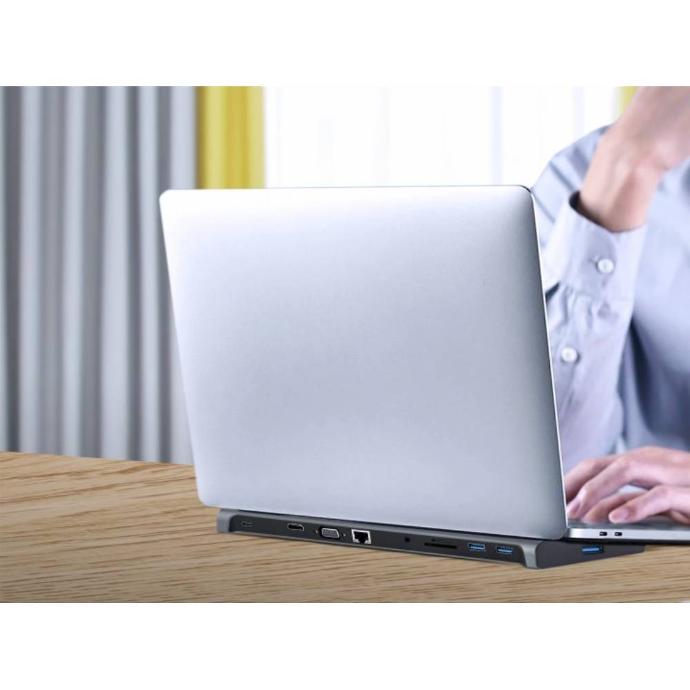 Док-станция CABLEXPERT USB-C 9-в-1 (A-CM-COMBO10-01) Тип док-станция