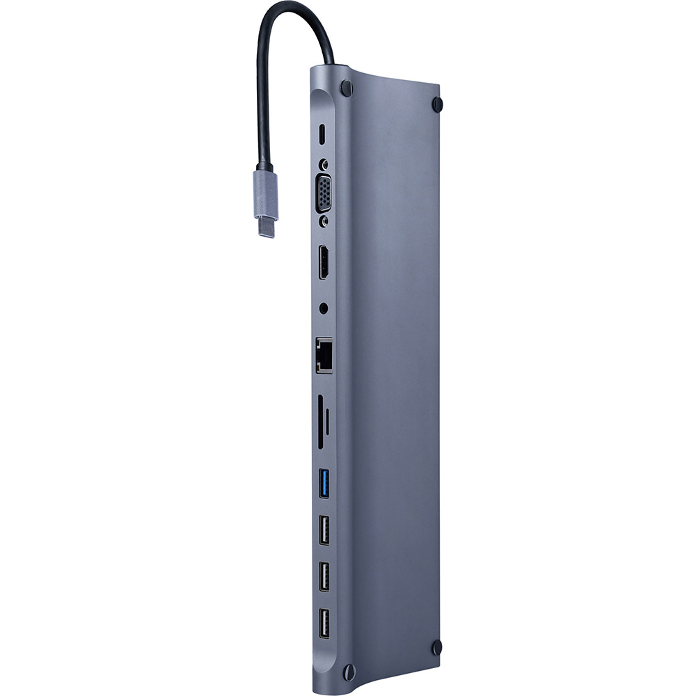 Док-станція CABLEXPERT USB-C 11-в-1 (A-CM-COMBO11-01)