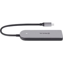 USB-хаб REAL EL CQ-415 Type-C USB 3.0 Grey (EL123110001)